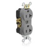 Leviton Tamper Resistant Duplex Receptacle, 20-Amp, 125-Volt, Side Wired, Commercial