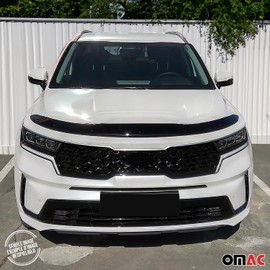 OMAC Window Visor Vent Rain Deflector fits Mitsubishi Outlander 2014-2020 Smoke 4 Pcs