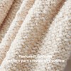 SLEEP ZONE Throw Blanket for Couch, Jersey Knit Blanket Cream