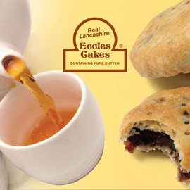 Lancashire Eccles Cakes - 2 Packs (4 Cakes Per Pack) | Traditional British Pastry | Rich, Buttery & Fruity Treat