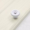Tsnamay 6Pcs White Ceramic Knob Kitchen Door Cabinets Cupboard Single