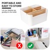 Tunejoy Multifunktionaler Schreibtisch-Organizer, Stiftehalter mit abnehmbaren Fächern, Aufbewahrungsbox aus Holz,