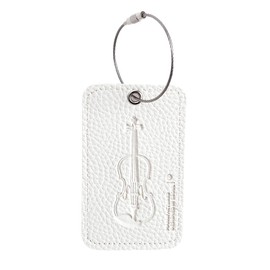 CURTIS Violin Wire ID Tags for Case, Luggage tag, Bag for Instrument (White)