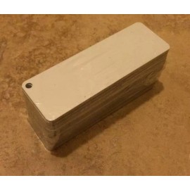 hawkinsdyesublimationproducts Key Chain Blanks for Sublimation 1" x 3" Aluminum- 50PCs
