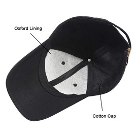 QXuan Basic Baseball Caps Snapback for Men and Women,Classic 6 Panel Sport Casual Sun Visor Hat,Adjustable 56-60cm (Black)