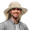 Tirrinia Wide Brim Hat with Neck Flap - Outdoor Sun