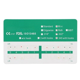 20pcs Dental Orthodontics Brackets Ceramic Roth 0.22 3-4-5 Hooks Teeth Correction Brace Support