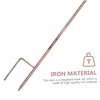 Totority 2Pcs Iron Shepherd Hooks for Outdoor Use Durable Resistant