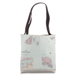Old Channel Islands Map (1904) Tote Bag