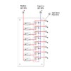 Pactrade Marine Boat 8 Gang Splash Proof Switch Panel Aluminum