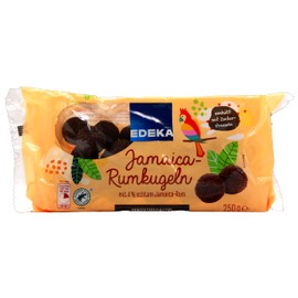 Edeka Jamaica Rum Balls with 4% Real Jamaica Rum, Pack of 6 (6 x 250 g)