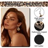 2 Pairs of Leopard Print Earrings, Women's Leopard Earrings, Boho