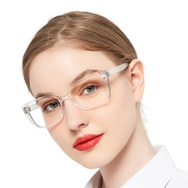 OCCI CHIARI Reading Glasses 5.0 Women Lady Reader 0 100 150 200 250 300 400 500 600 (Clear, 5.0)