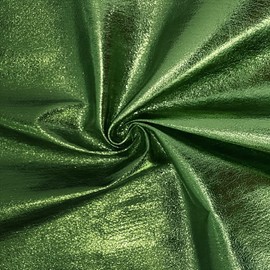 XHT Shiny Faux Leather 90 x 135 cm, Soft Fabric, Faux Leather Sold by the Metre, for Making Shoes/Bags/Belts/Crafts (Green)