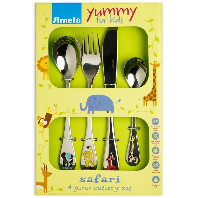 Amefa Safari KB028 Children's Cutlery Set with Engraving Set of