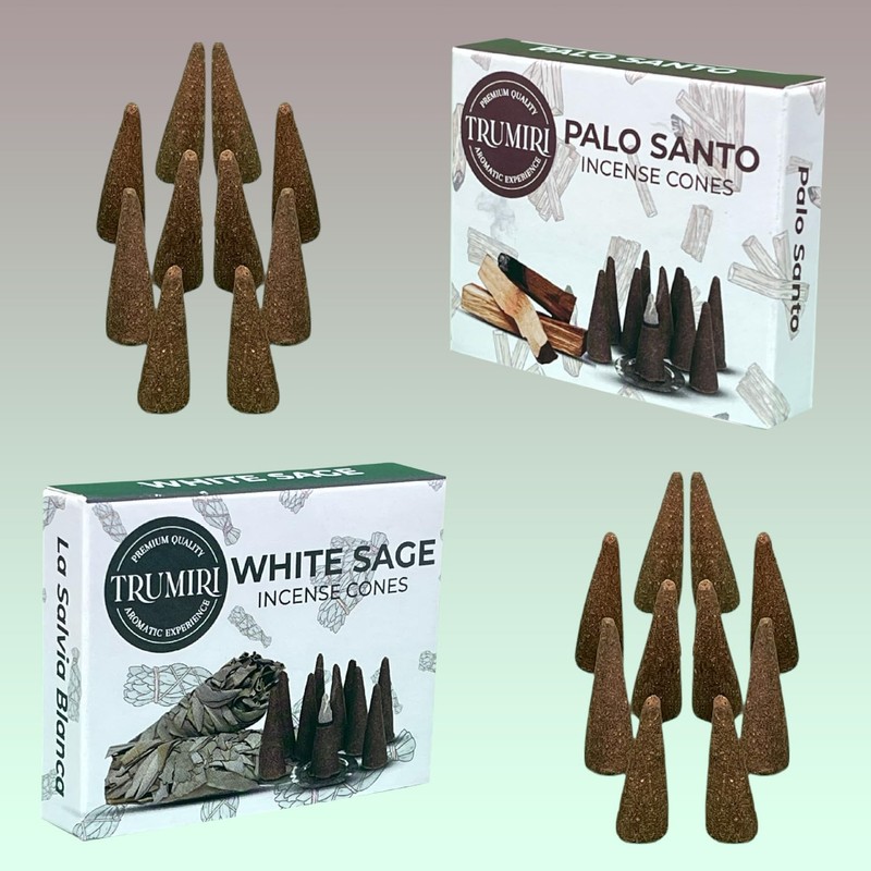 TRUMIRI Incense Cones - Combo Pack of 20 Cone Incense