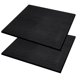 NQEUEPN 2pcs 19.7'' Oil Drain Splash Pad, Square No-Splatter Pad Reliable Anti Splash Oil Mat Fits for Most Oil Drains Oil Drain Pan Splash Pad for Car Changing Oil Transmission Drain Pan(Black)