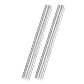 sourcing map 2Pcs Round Steel Rods, 10mm x 100mm SKD11 Steel Solid Lathe Bar Stock Tool for Shaft Gear Drill Lathes Boring Machine