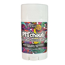 Frankie & Myrrh Desodorante Natural de Pachulí para Mujeres y Hombres Hippies | Aceites Esenciales Reales | Bicarbonato de Sodio Sin Aluminio, Aceite de Coco y Manteca de Karité(256Oz) Sin Parabenos y