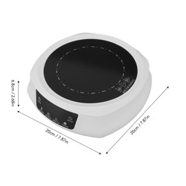 Portable 800w Electric Mini Stove Hot Plate, Electric Ceramic Stove With Adjustable Power Levels For Boiling Water Making Tea And Coffee(white)