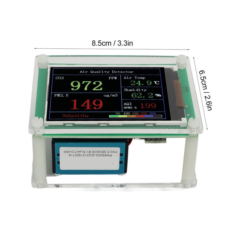 Air Quality Monitor Home Carbon Dioxide Detector High Accuracy Sensor