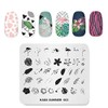 Nail Stamp Plate Summer Theme Picture Print Design Templates Nature