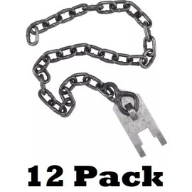wolf fang 12 Wolf Fang Chain Stakes Freedom Brand - Per Dozen Trapping Supplies