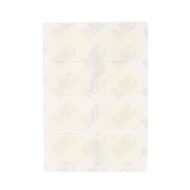 Mouthpiece Patch Cushion,8pcs Sax Mouthpiece Pad Cushion with Rubber for Soprano Alto Tenor Saxophone Clarinet,Black or White(white 0.3mm Small Oval) Clear Cushions