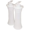 Tupperware Classic Sheer Tall Hourglass Salt and Pepper Shakers Set