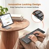 MEETION Foldable Keyboard with Touchpad, Bluetooth Keyboard, Numeric Keypad
