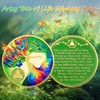 IELCJJ 5 Month Sobriety Coin, Delicate Artsy Tree of Life