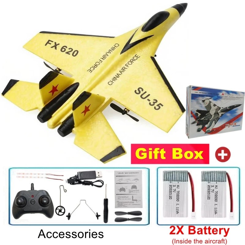 SU35 RC Foam Airplane for Outdoor Flying – 2.4GHz Remote