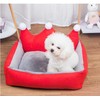 Dog Bed Washable Princess Crown Cat Couch Soft Plush Pet