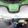 Funda para volante de piel auténtica negra con forro de