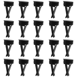 Bonsicoky 20 Pcs Square Head Car Vent Clips with Round Plastic Slot Head, Air Freshener Clips for Office Home Car Air Conditioner Outlet, Black