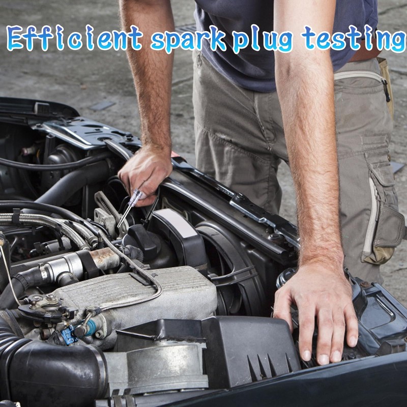 2-Piece Set Spark Plug Tester, Ignition Spark Tester, Engine Diagnostic