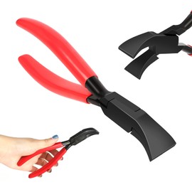 Folding Pliers 45°, Folding Pliers, Sheet Metal Pliers, Wide 22 mm, Bending Pliers, Folding Tool with Non-Slip Handle, Roofing Tool for Bending, Smoothing Sheet Metal (Red)