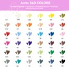 Arrtx Acrylic Paint Pens Basic Series 36D,Brush Tip Markers for