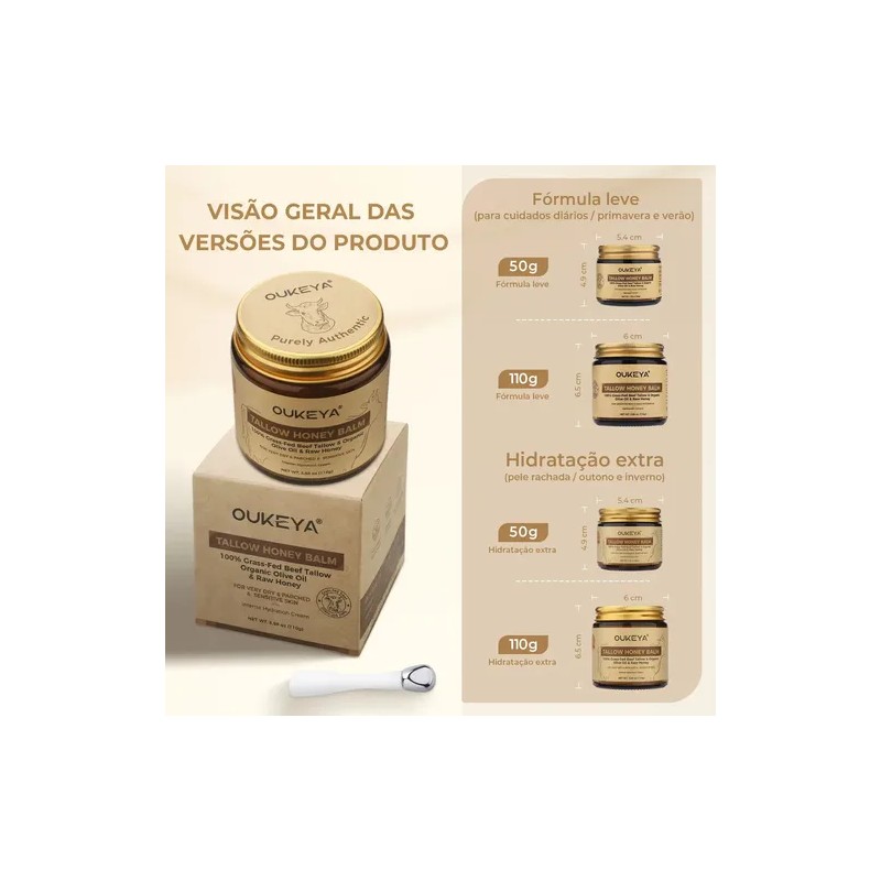 Crema Facial y Corporal Oukeya con Sebo Bovino y Miel