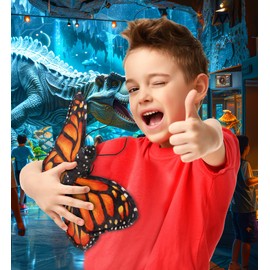 DolliBu Orange Butterfly Stuffed Animal - Huggable Butterfly Plush, Adorable Playtime Stuffed Plush Toy, Cute Wildlife Animal Cuddle Gifts, Super Soft Plush Doll Animal Toy for Kids, Adults - 12 Inch