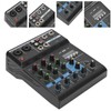 Professional 4 Channel Audio Mixer, Sound Board Console System, DJ
