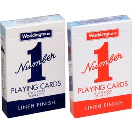 Waddingtons No. 1 Playing Cards Twin Pack (Red/ Blue)