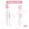3Pcs Multicolor Lip Scrub Brush,Lip Exfoliator Brush,Silicone Lip Scrubber Exfoliator