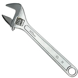 Seshin Buffalo DRAAK Adjustable Wrench 12 Inch 300mm with Wide Caliber Opening Plumbing Spanner Heavy Duty Professional Quality Hand Tool