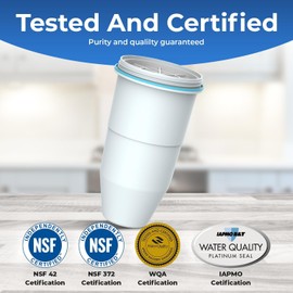 Pureline 5-Stage Pitcher Water Filter, Replacement Pitcher Filters and Dispenser Filters, NSF/ANSI Certified to Reduce TDS, Chlorine, PFOA/PFOS, Bad Taste and Odor (3 Pack)
