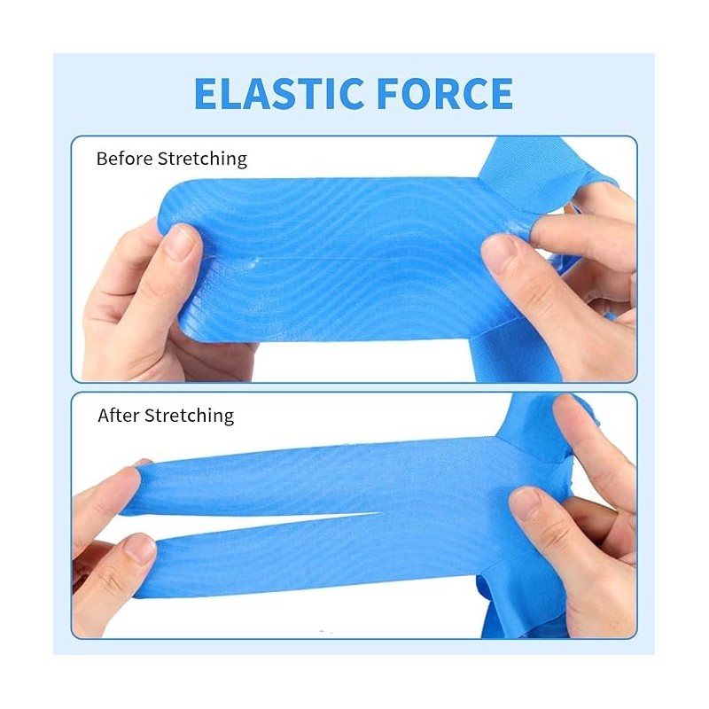 Precut Kinesiology Sports Tape for Elbow Support, 8 Pcs Athletic