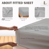 Lukeville Luxury Linen Narrow Twin Size Cot Sheet 25" x