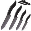 Updated Version Ceramic Knife Set 4-Piece with Sheaths (Includes 3"