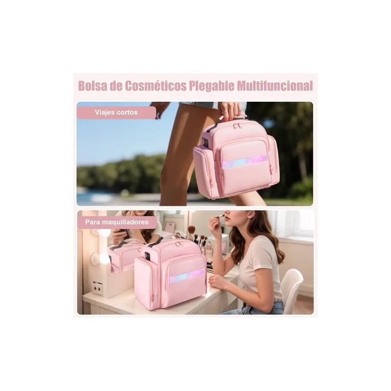 Maletin Maquillaje Para Uñas Bolsa Organizadora Desmontable