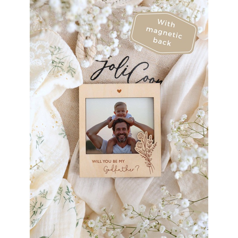 Joli Coon Godfather proposal picture frame - Will you be